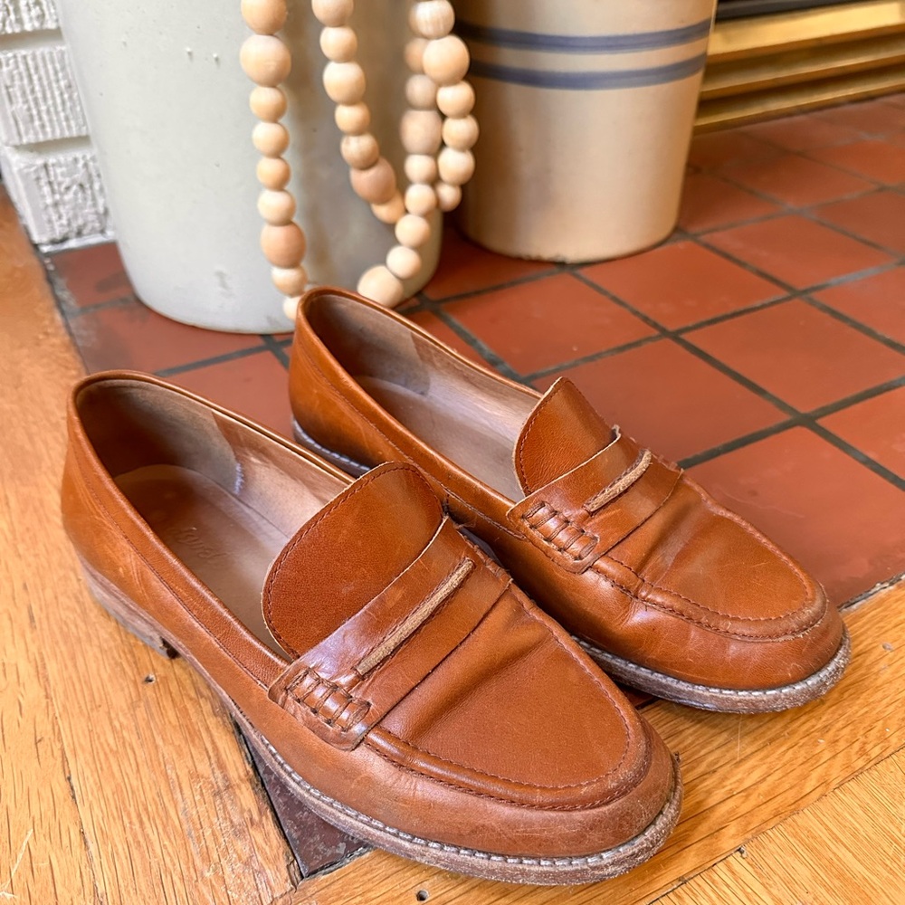 Madewell Brown Leather Loafers Sz 8.5